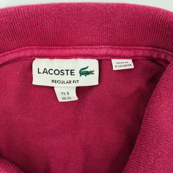 Lacoste Red Polo Shirt | Perfect for Any Occasion - Picture 2 of 5